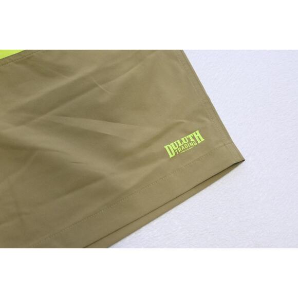 Duluth Trading Co. Swim Trunks Neon Green Fishing Shorts 9" INS Mens Size XL - Picture 2 of 6